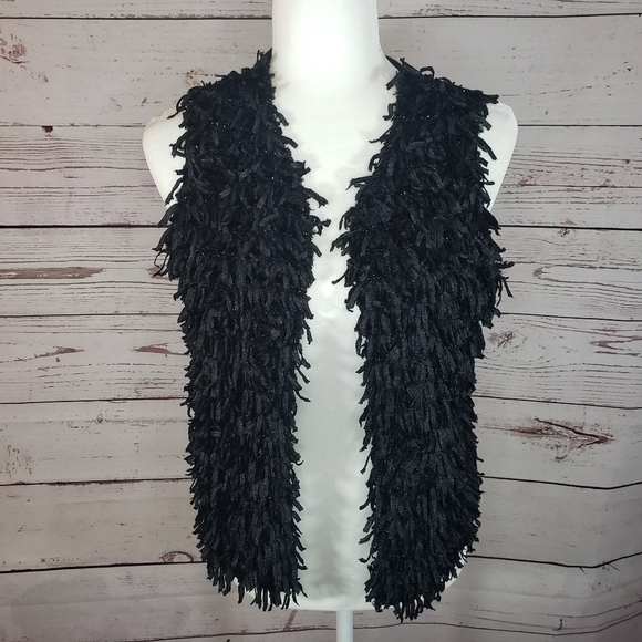 Takara Girls Other - TAKARA GIRLS Fringe Vest Black Size XL